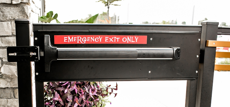 emergency push bar installation in Innisfil